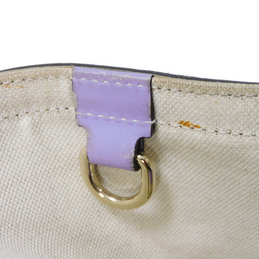 GUCCI Tote Bag 247209 GG canvas x calf leather Pastel purple GG canvas Craft Tote