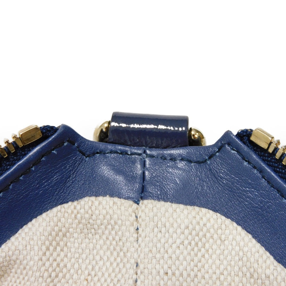 GUCCI Shoulder Bag 326706 Patent leather Navy Interlocking G Soho Chain Bag