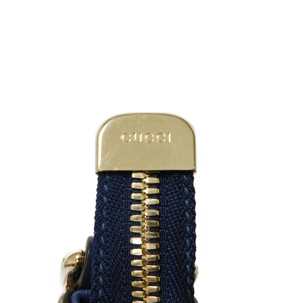 GUCCI Shoulder Bag 326706 Patent leather Navy Interlocking G Soho Chain Bag
