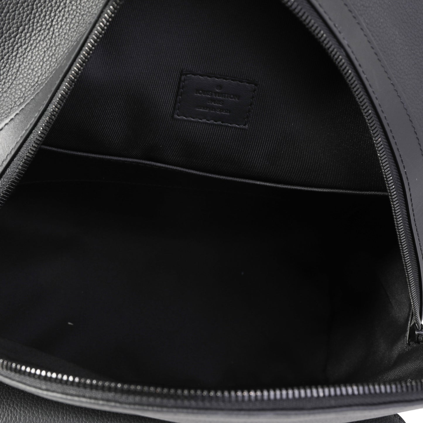 LOUIS VUITTON Black Aerogram Leather New Backpack