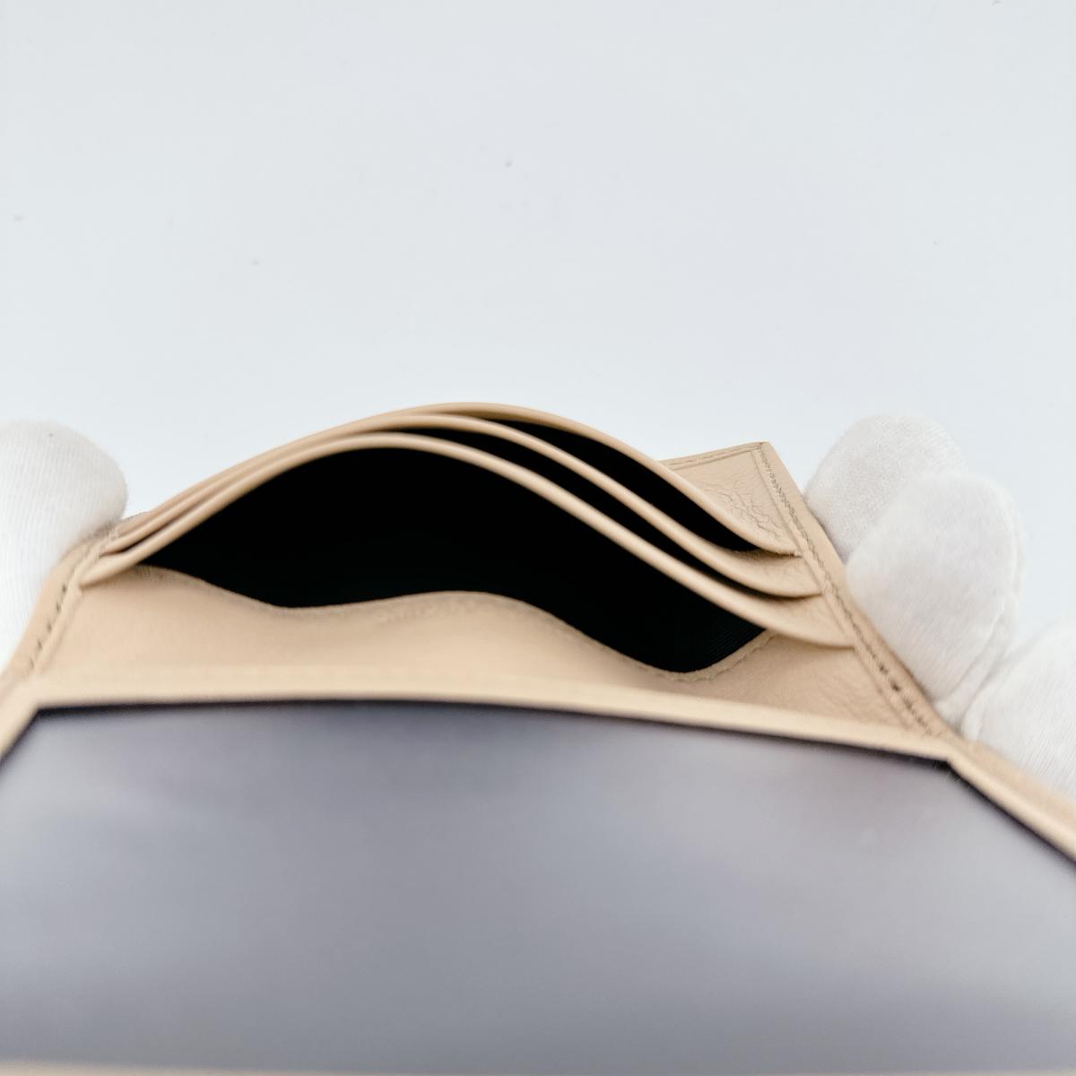 GUCCI name card holder 251848 canvas beige WG Canvas