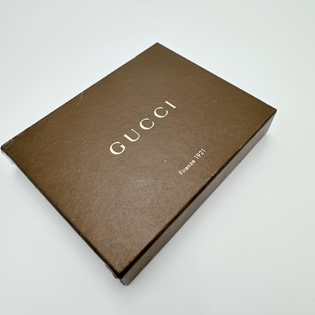 GUCCI name card holder 251848 canvas beige WG Canvas
