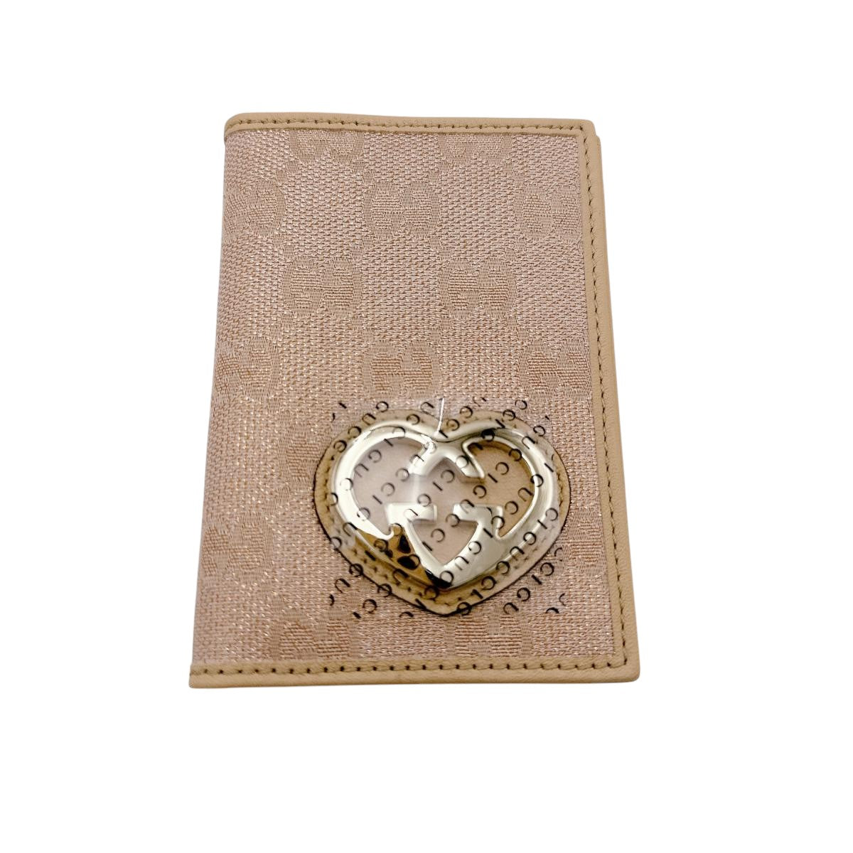 GUCCI name card holder 251848 canvas beige WG Canvas