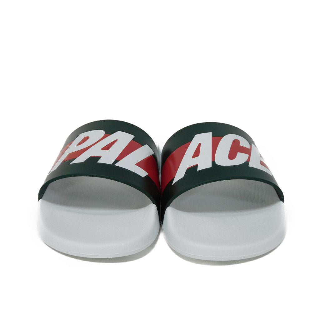 GUCCI Sandals 723349 9AAAF 8818 rubber white 7 Green Red Unused 10.2" PALAC Palace logo web slide mens 7 Used