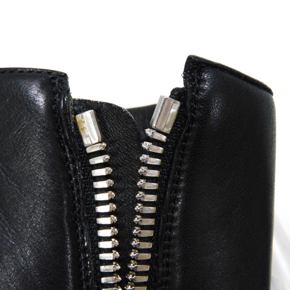LOUIS VUITTON boots 1A9C0F Lamb leather x calf leather Noir Monogram Square Pillow Line 39