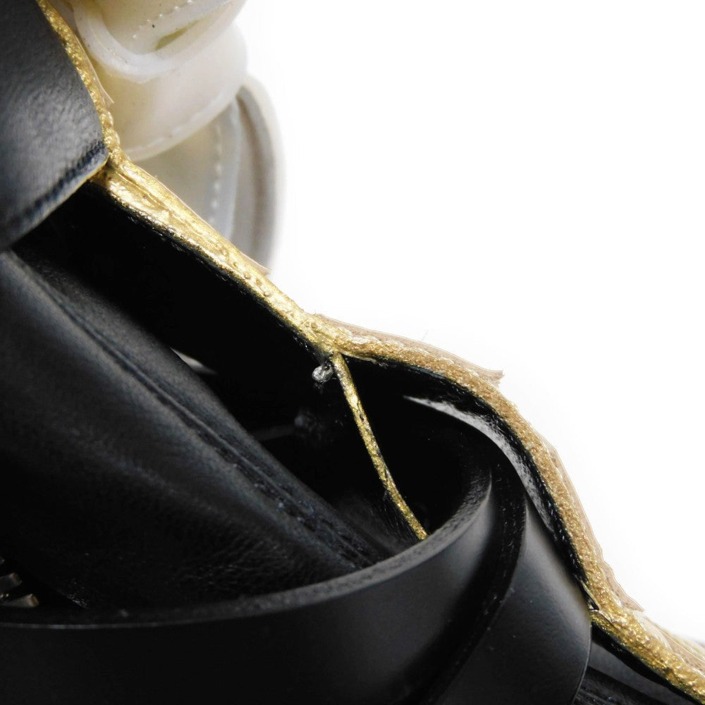 LOUIS VUITTON boots 1A9C0F Lamb leather x calf leather Noir Monogram Square Pillow Line 39