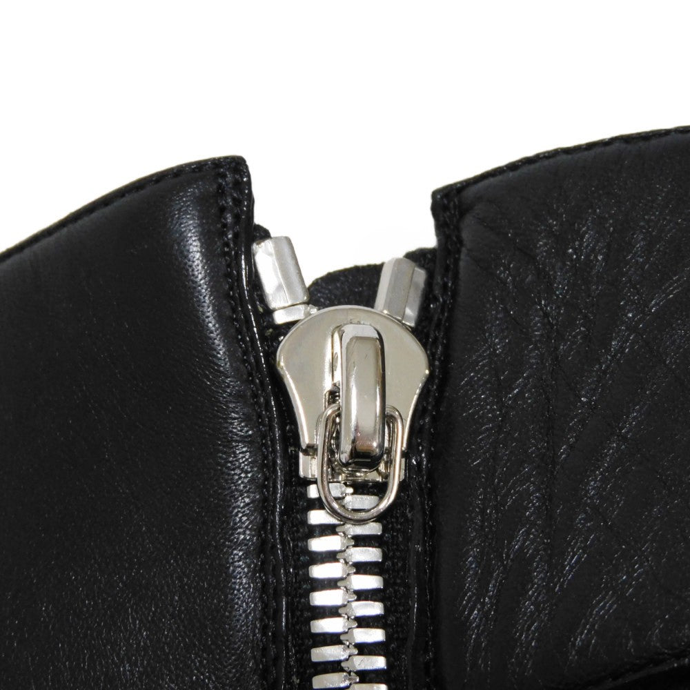 LOUIS VUITTON boots 1A9C0F Lamb leather x calf leather Noir Monogram Square Pillow Line 39