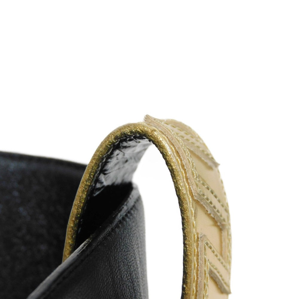 LOUIS VUITTON boots 1A9C0F Lamb leather x calf leather Noir Monogram Square Pillow Line 39