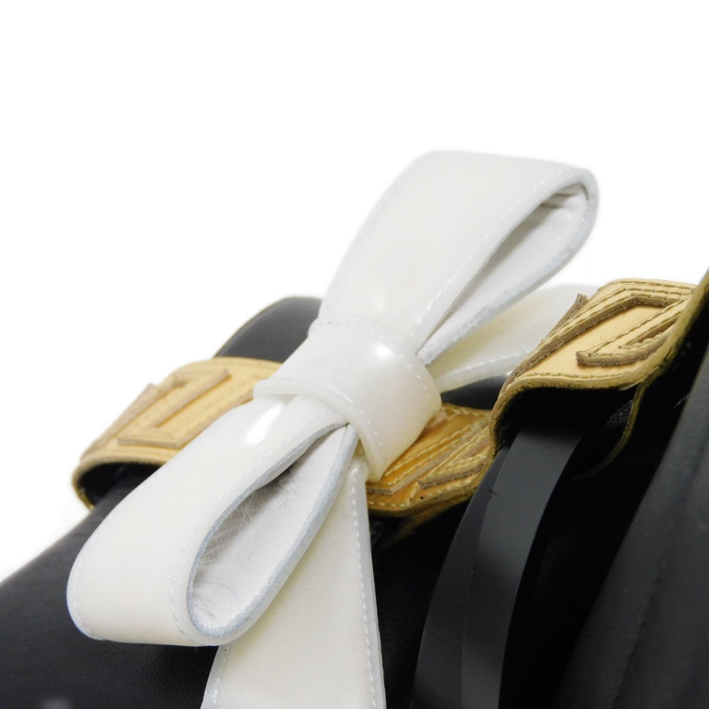 LOUIS VUITTON boots 1A9C0F Lamb leather x calf leather Noir Monogram Square Pillow Line 39