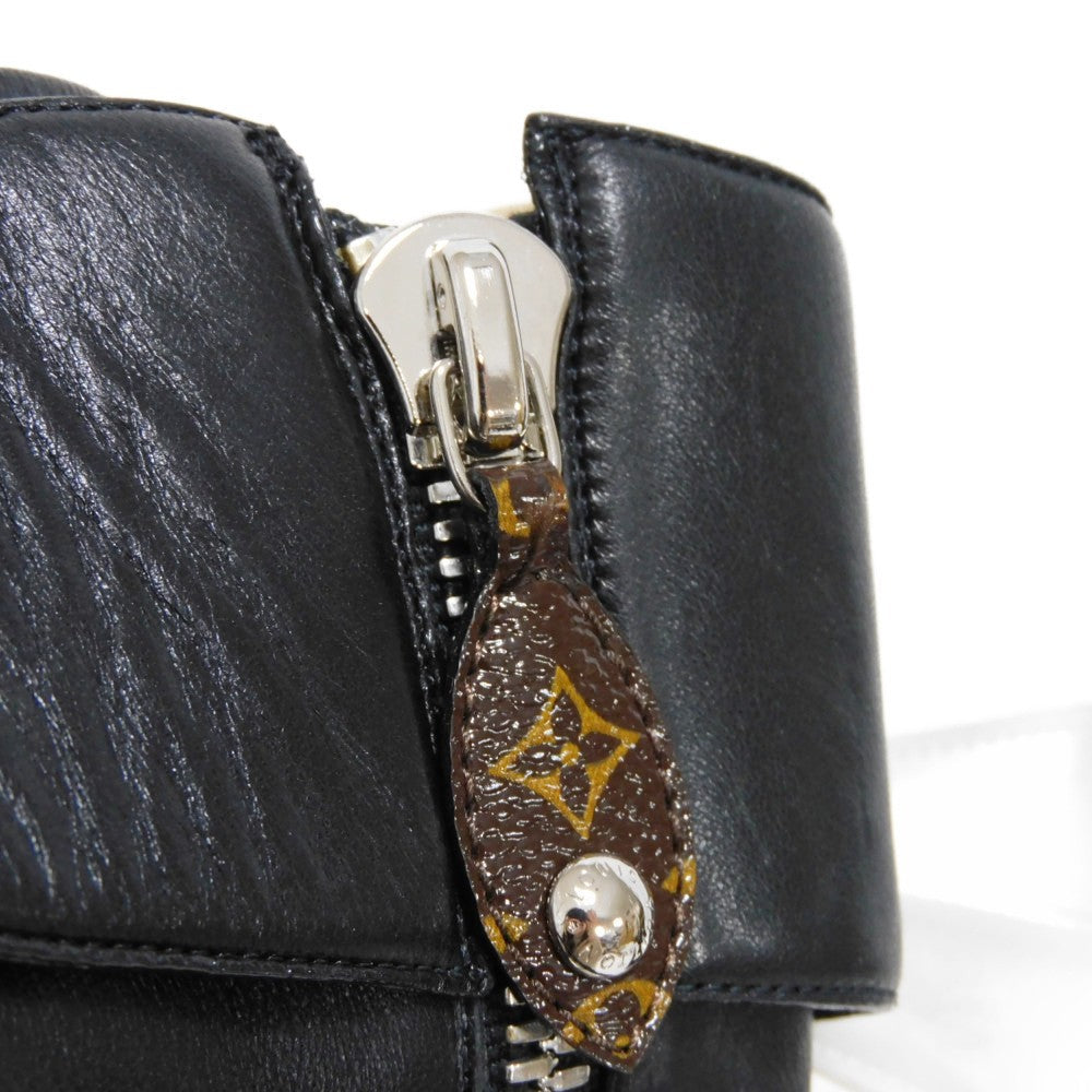 LOUIS VUITTON boots 1A9C0F Lamb leather x calf leather Noir Monogram Square Pillow Line 39