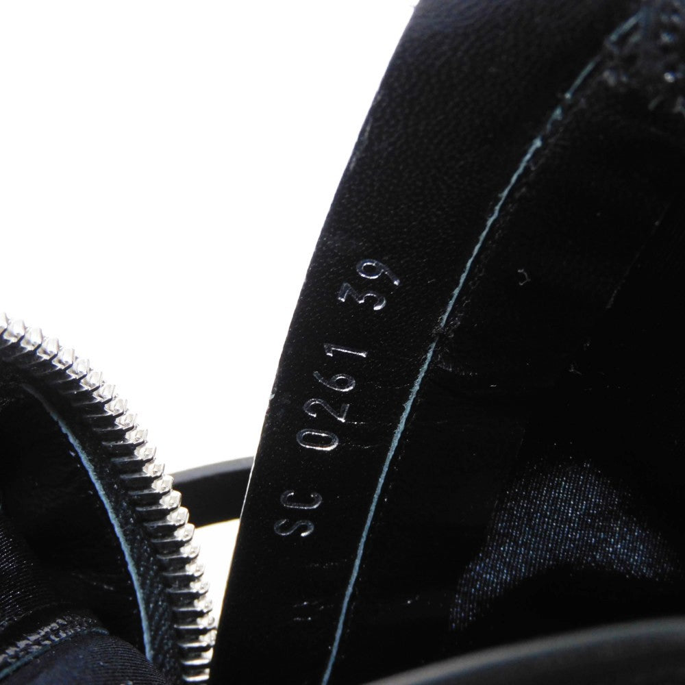 LOUIS VUITTON boots 1A9C0F Lamb leather x calf leather Noir Monogram Square Pillow Line 39