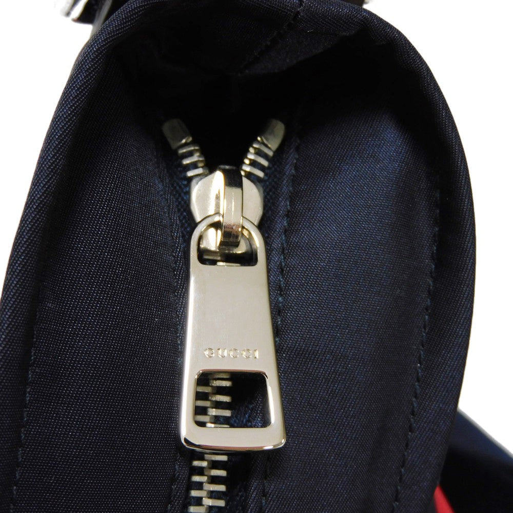 GUCCI Shoulder Bag 270410 F951N 8611 Nylon Navy x red web Diamante Messenger Bag