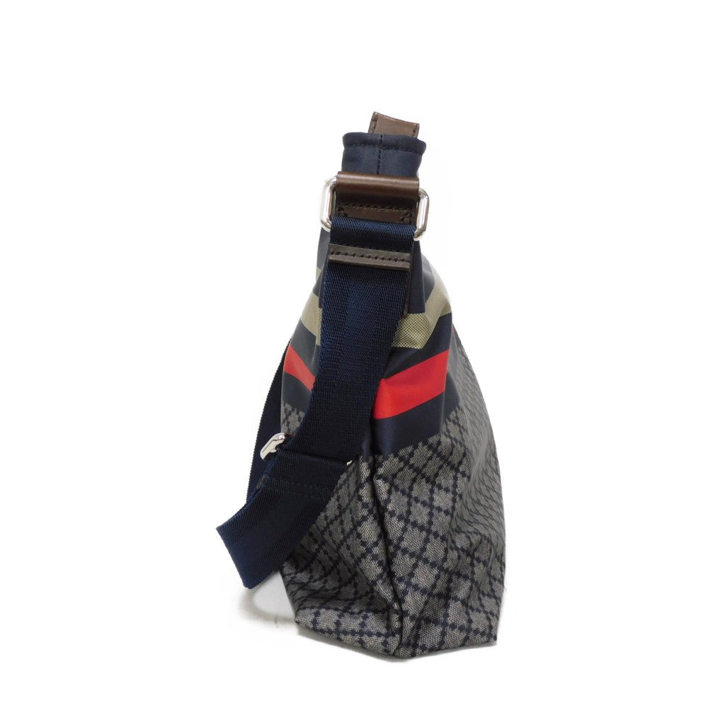 GUCCI Shoulder Bag 270410 F951N 8611 Nylon Navy x red web Diamante Messenger Bag