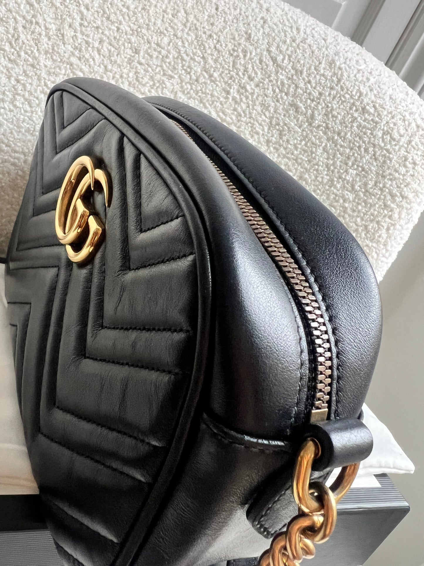 Gucci GG Black Marmont Small Shoulder Bag (RRP £1440)