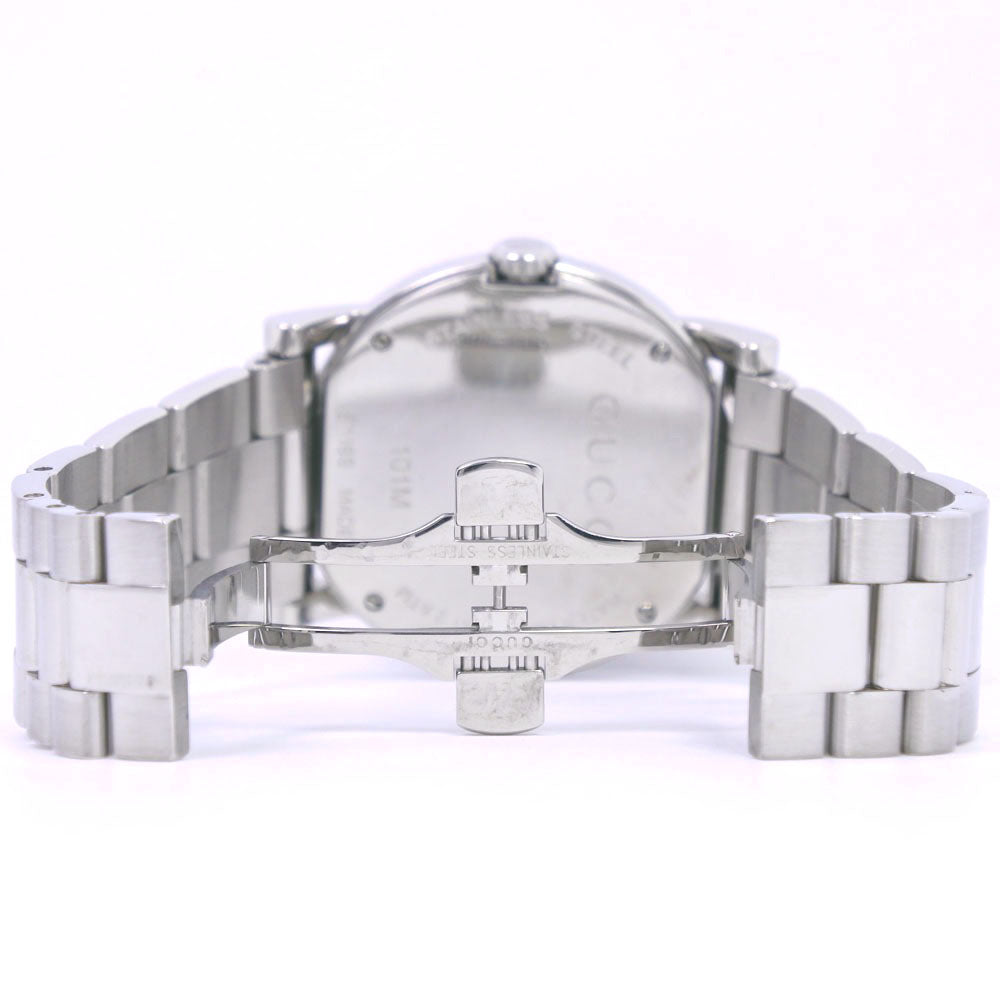 GUCCI Watches Quartz 101M Stainless Steel black Day date G Chrono Collection black dial unisex(Unisex) Used