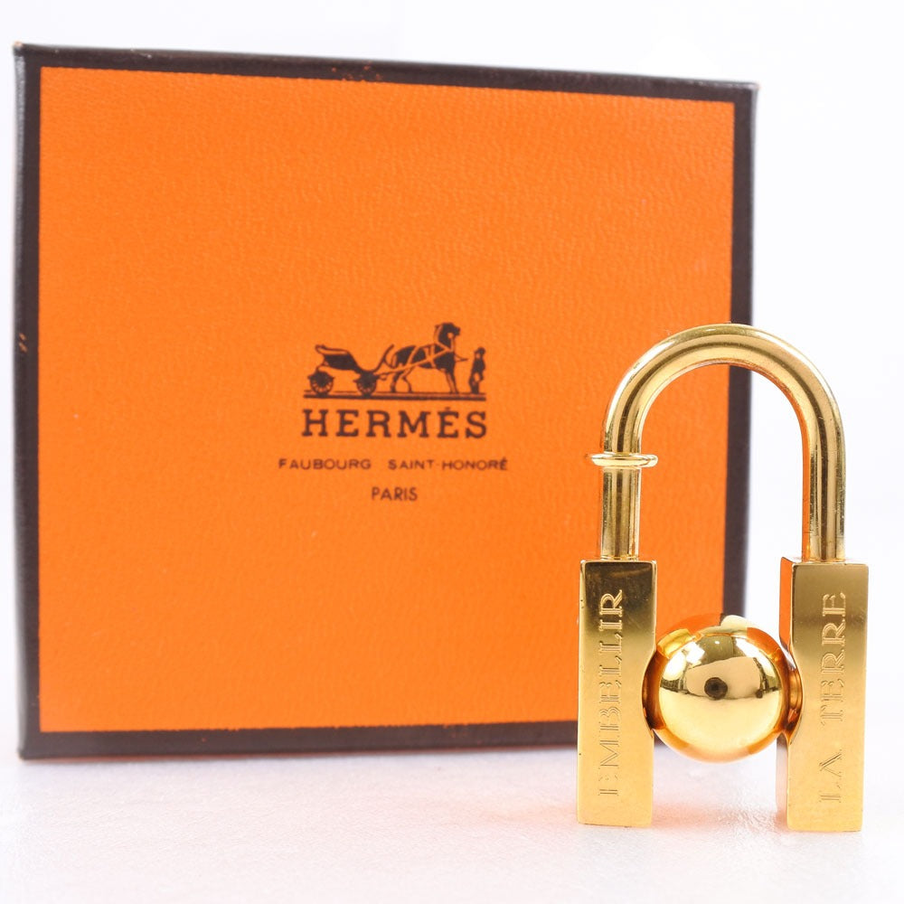 HERMES Cadena Plated Gold gold 2001 L'HOMME PEUT In search of the unknown beauty of the earth