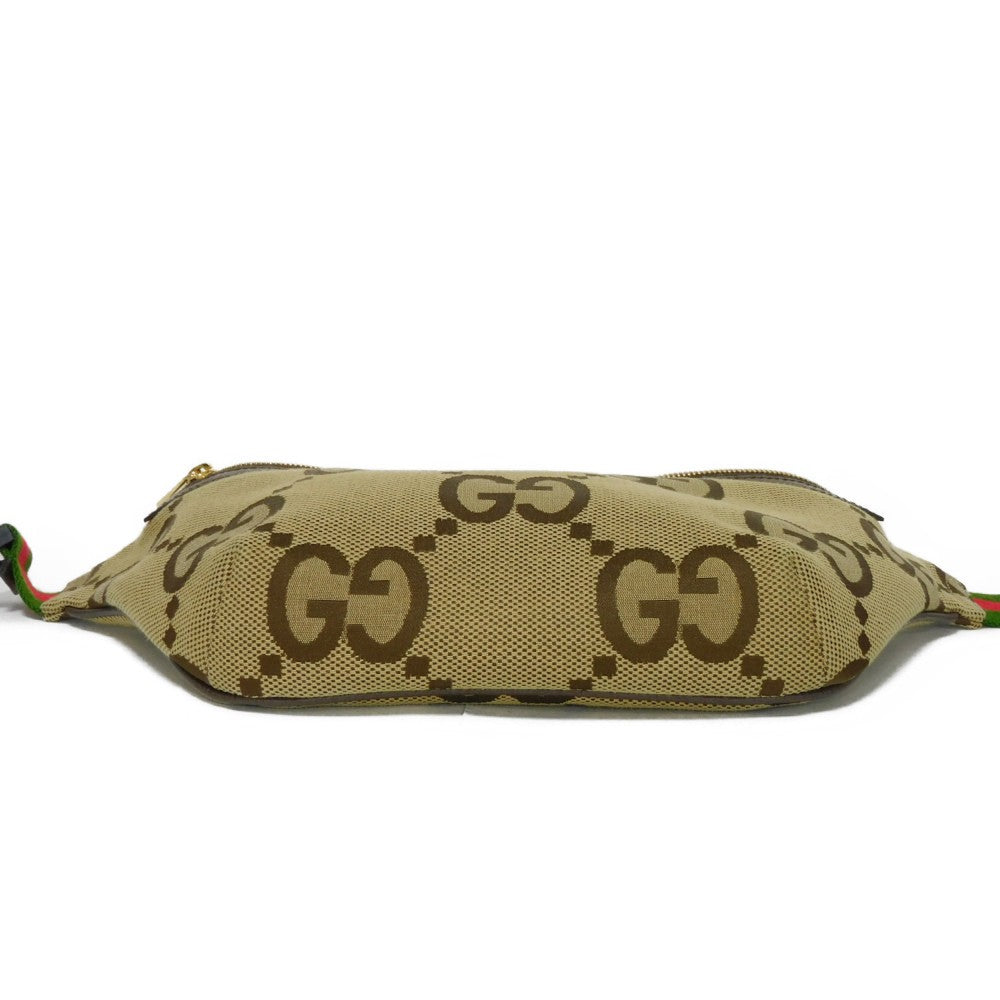 GUCCI Sling bag 696031 UKMDG 2570 Jumbo GG canvas beige Jumbo GG Canvas belt bag