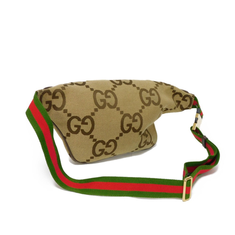 GUCCI Sling bag 696031 UKMDG 2570 Jumbo GG canvas beige Jumbo GG Canvas belt bag