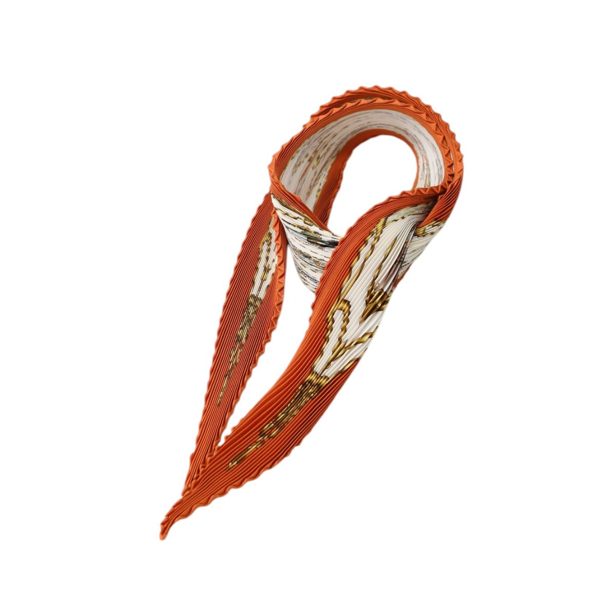 HERMES scarf silk Orange Mughal horse LES CHEVAUX DES MOGHOLS