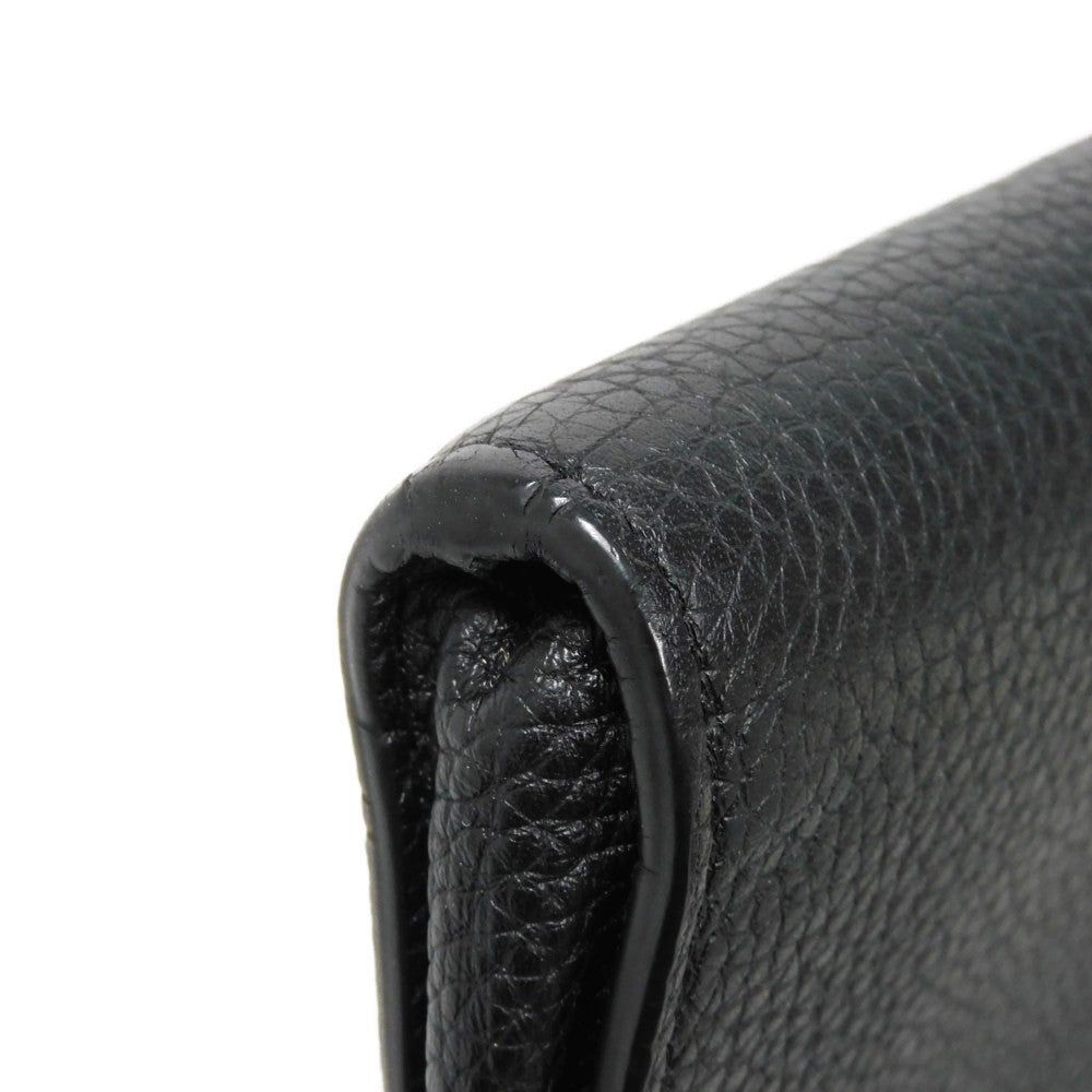 LOUIS VUITTON Clutch bag M67768 Taurillon Clemence leather (embossed) Noir Cuir Taurillon Clemence Pochette Jules GM NM