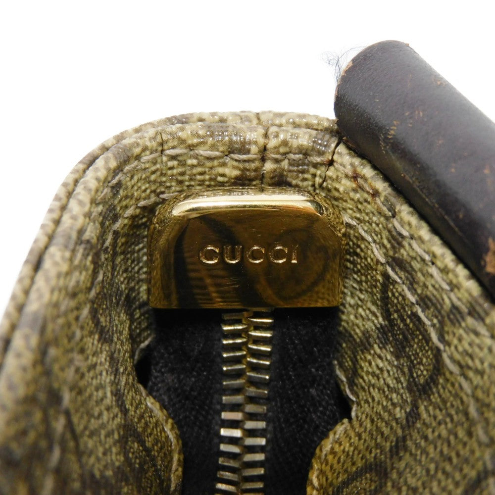 GUCCI Shoulder Bag 201538 GG Plus Canvas (PVC-coated) x Calfskin Leather beige GG plus Mini messenger bag