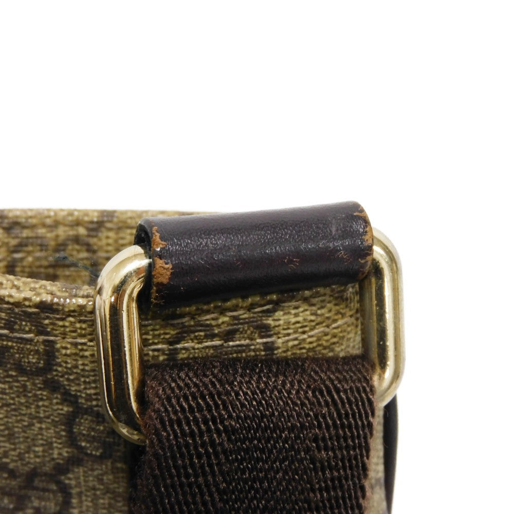 GUCCI Shoulder Bag 201538 GG Plus Canvas (PVC-coated) x Calfskin Leather beige GG plus Mini messenger bag