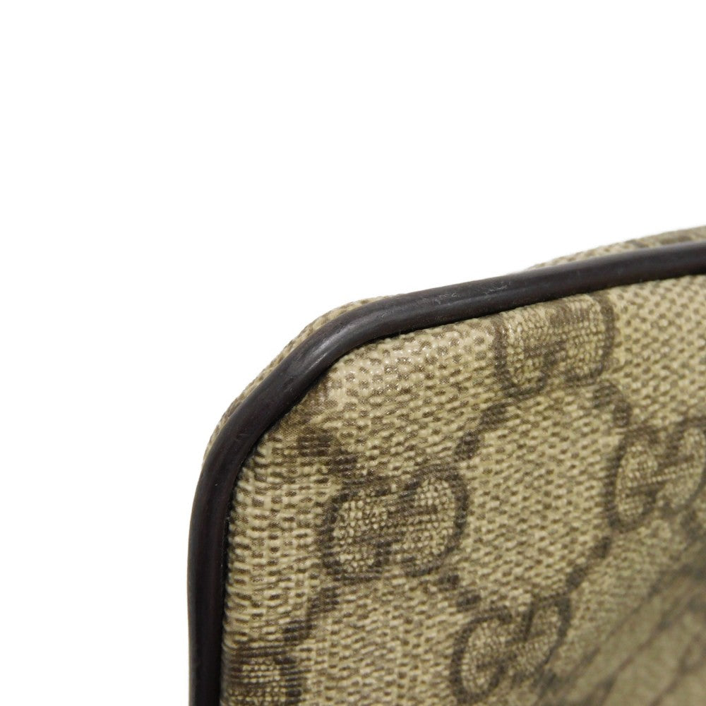 GUCCI Shoulder Bag 201538 GG Plus Canvas (PVC-coated) x Calfskin Leather beige GG plus Mini messenger bag