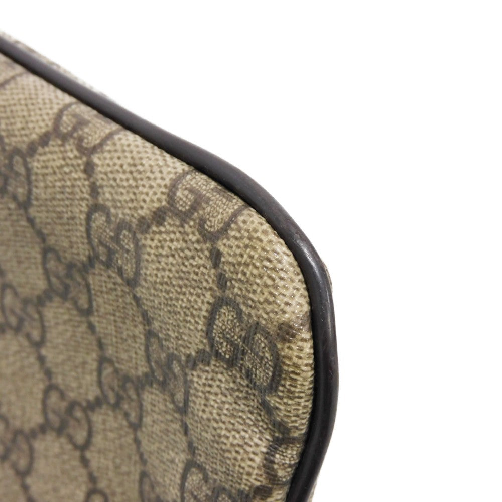 GUCCI Shoulder Bag 201538 GG Plus Canvas (PVC-coated) x Calfskin Leather beige GG plus Mini messenger bag