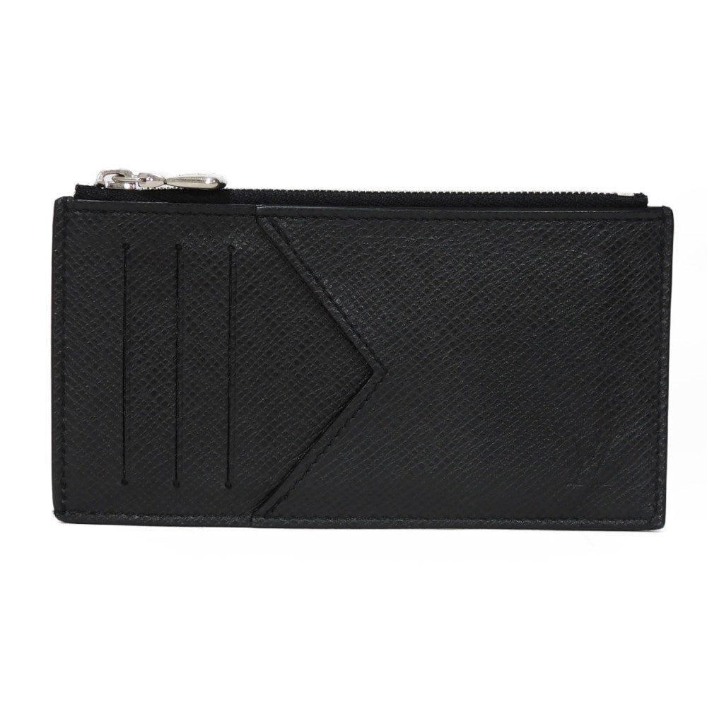 LOUIS VUITTON Coin case M62914 Taiga leather (embossed) Noir Taiga Coin card holder