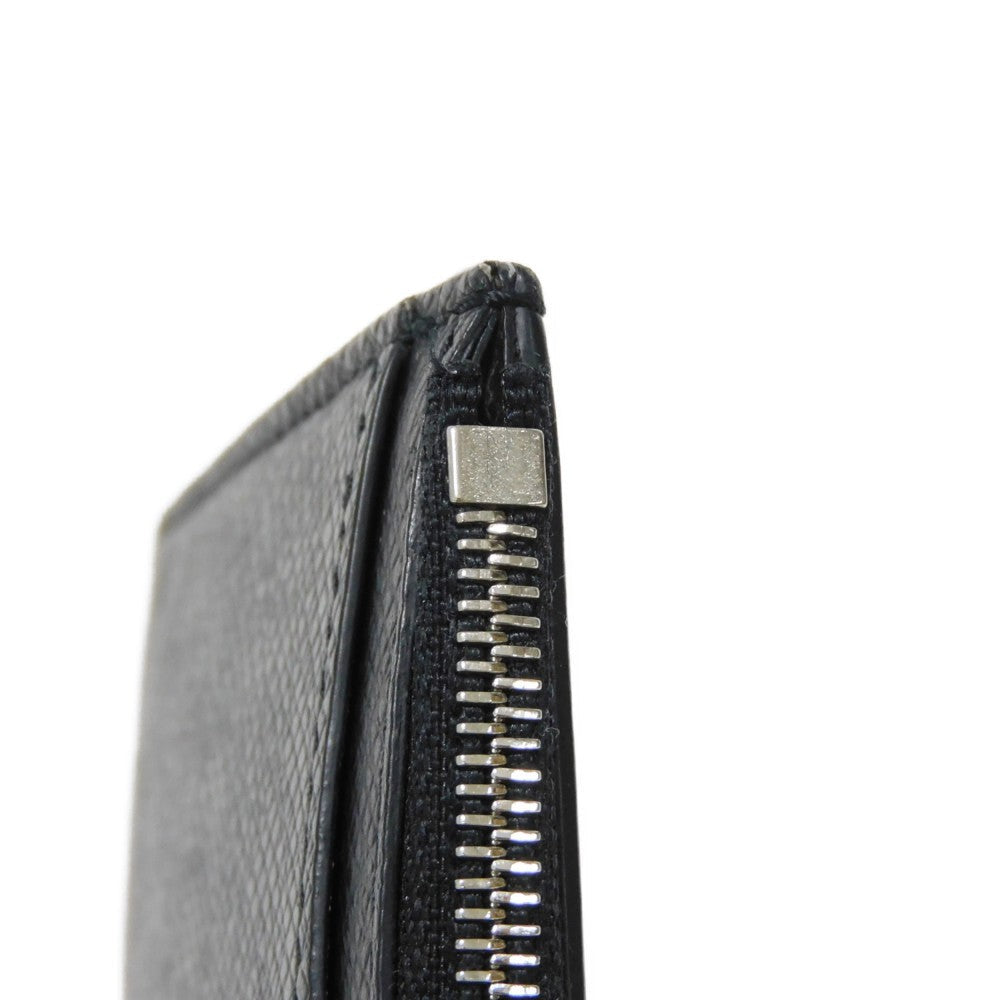 LOUIS VUITTON Coin case M62914 Taiga leather (embossed) Noir Taiga Coin card holder