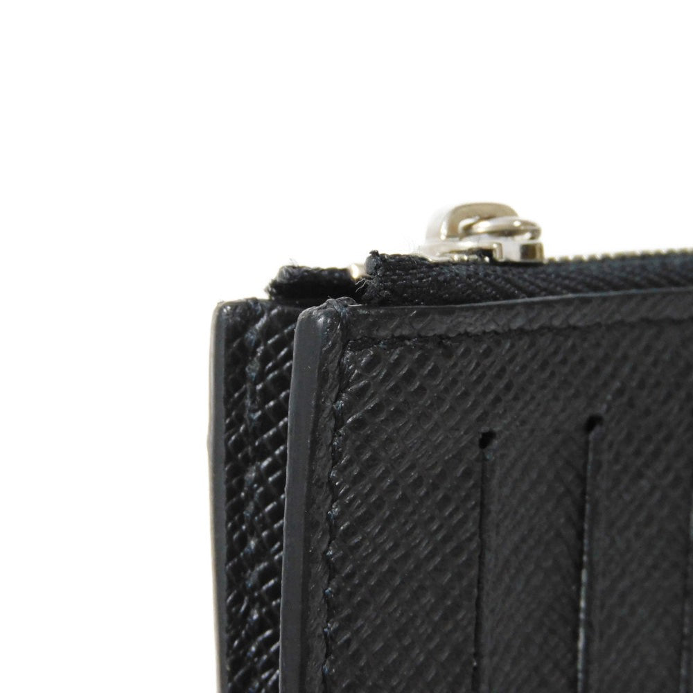 LOUIS VUITTON Coin case M62914 Taiga leather (embossed) Noir Taiga Coin card holder