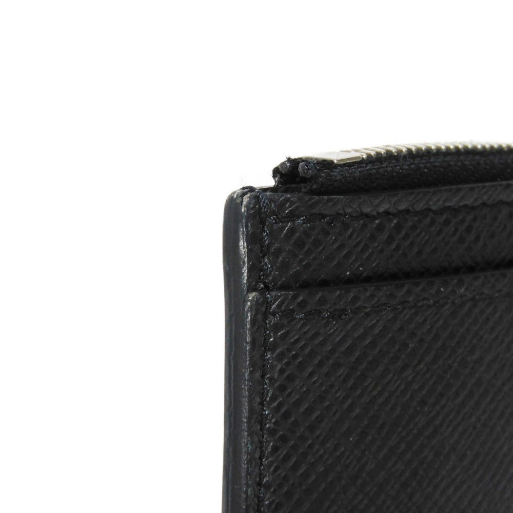 LOUIS VUITTON Coin case M62914 Taiga leather (embossed) Noir Taiga Coin card holder