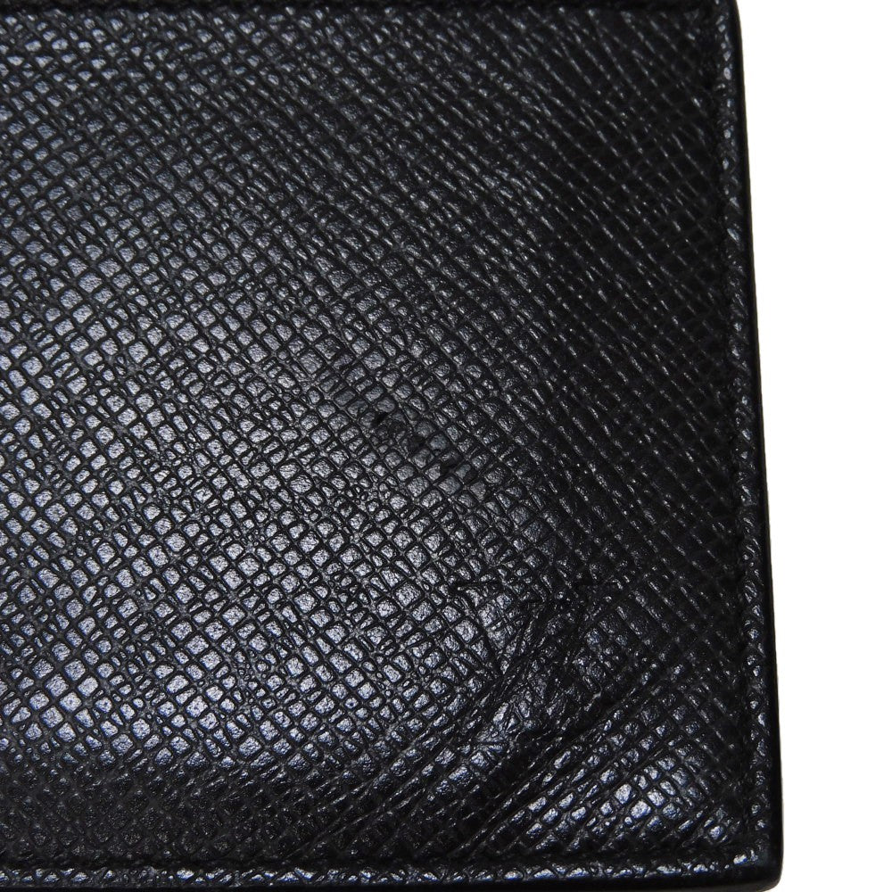 LOUIS VUITTON Coin case M62914 Taiga leather (embossed) Noir Taiga Coin card holder
