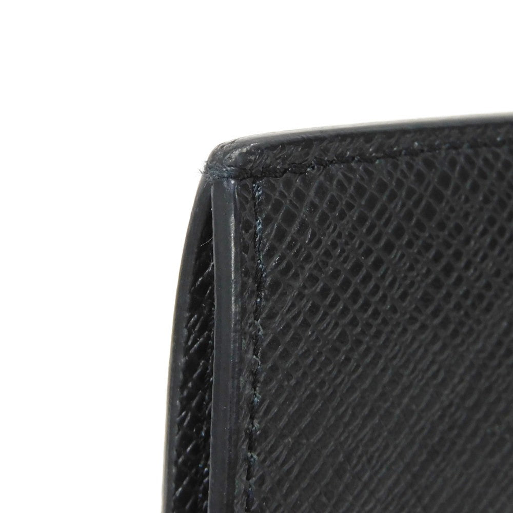 LOUIS VUITTON Coin case M62914 Taiga leather (embossed) Noir Taiga Coin card holder