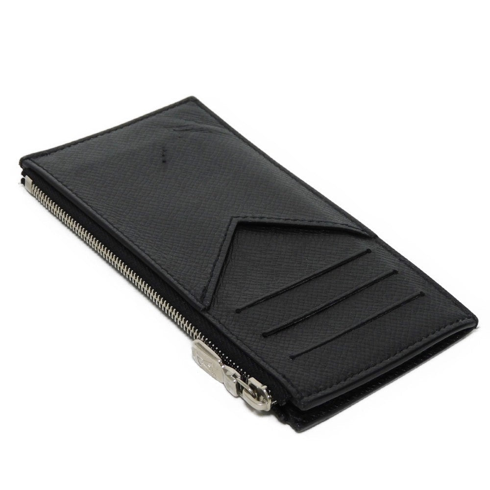 LOUIS VUITTON Coin case M62914 Taiga leather (embossed) Noir Taiga Coin card holder
