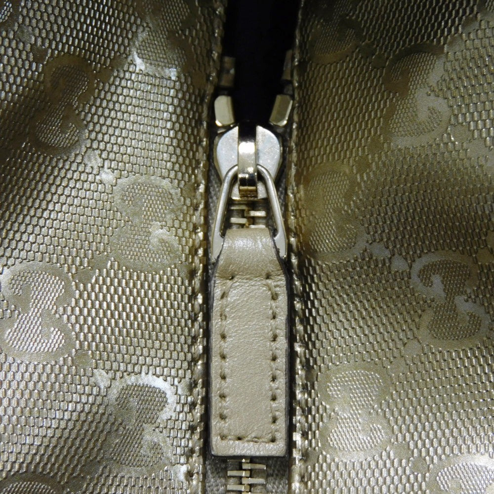 GUCCI Tote Bag 211120 GG Imprime Canvas (PVC coating) Metallic gold Logo embossing GG Imprime Large Tote
