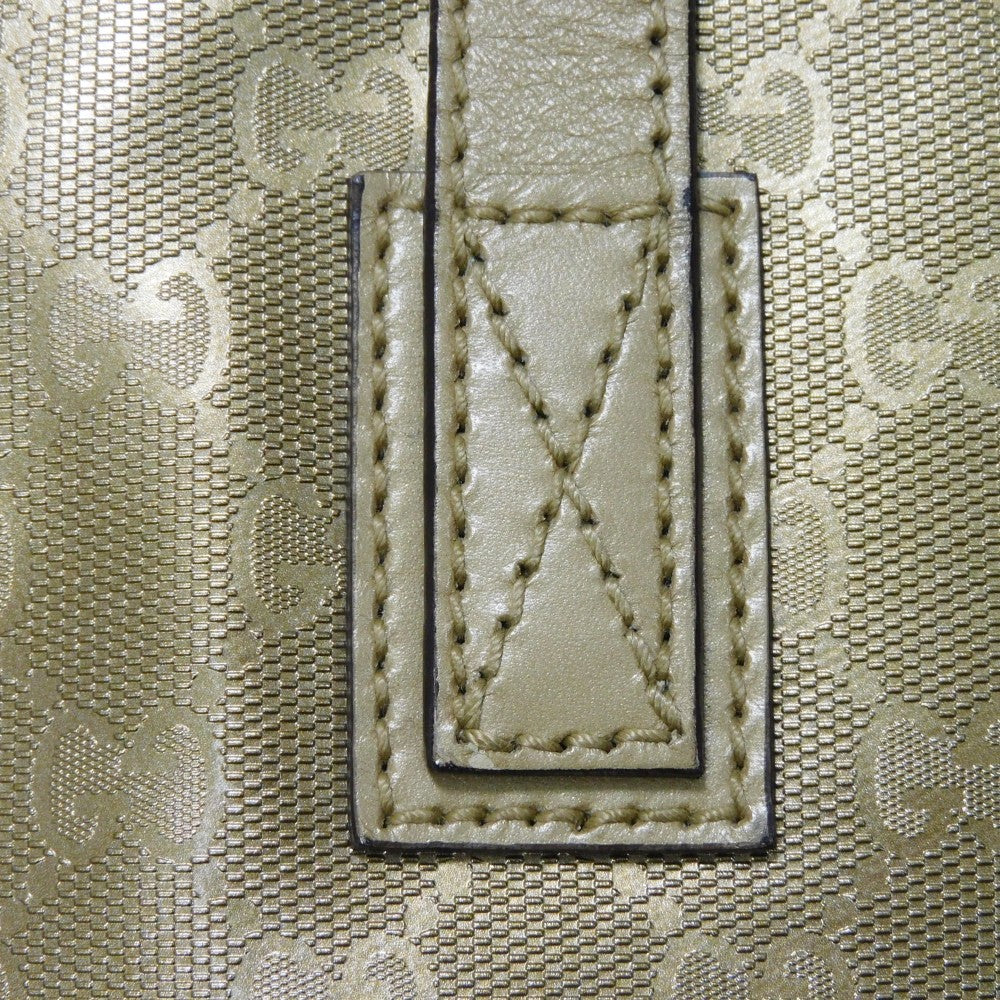 GUCCI Tote Bag 211120 GG Imprime Canvas (PVC coating) Metallic gold Logo embossing GG Imprime Large Tote