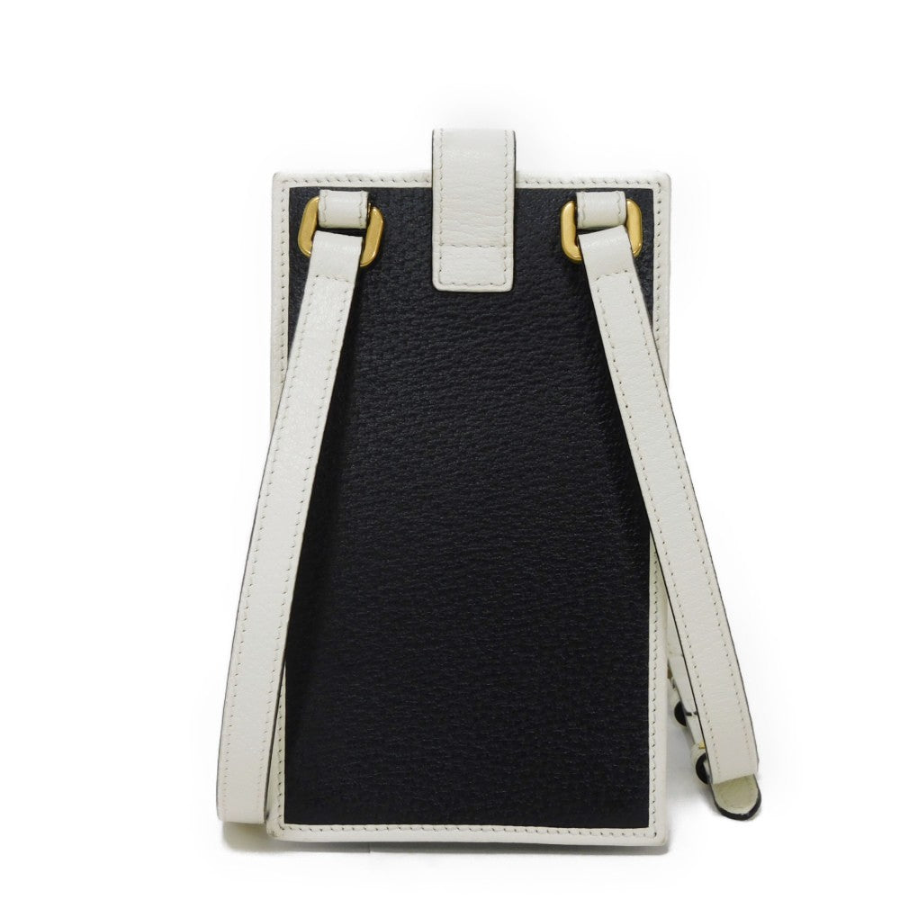 GUCCI 702203 UZ3BT 1057 Textured leather black Adidas Phone Cases