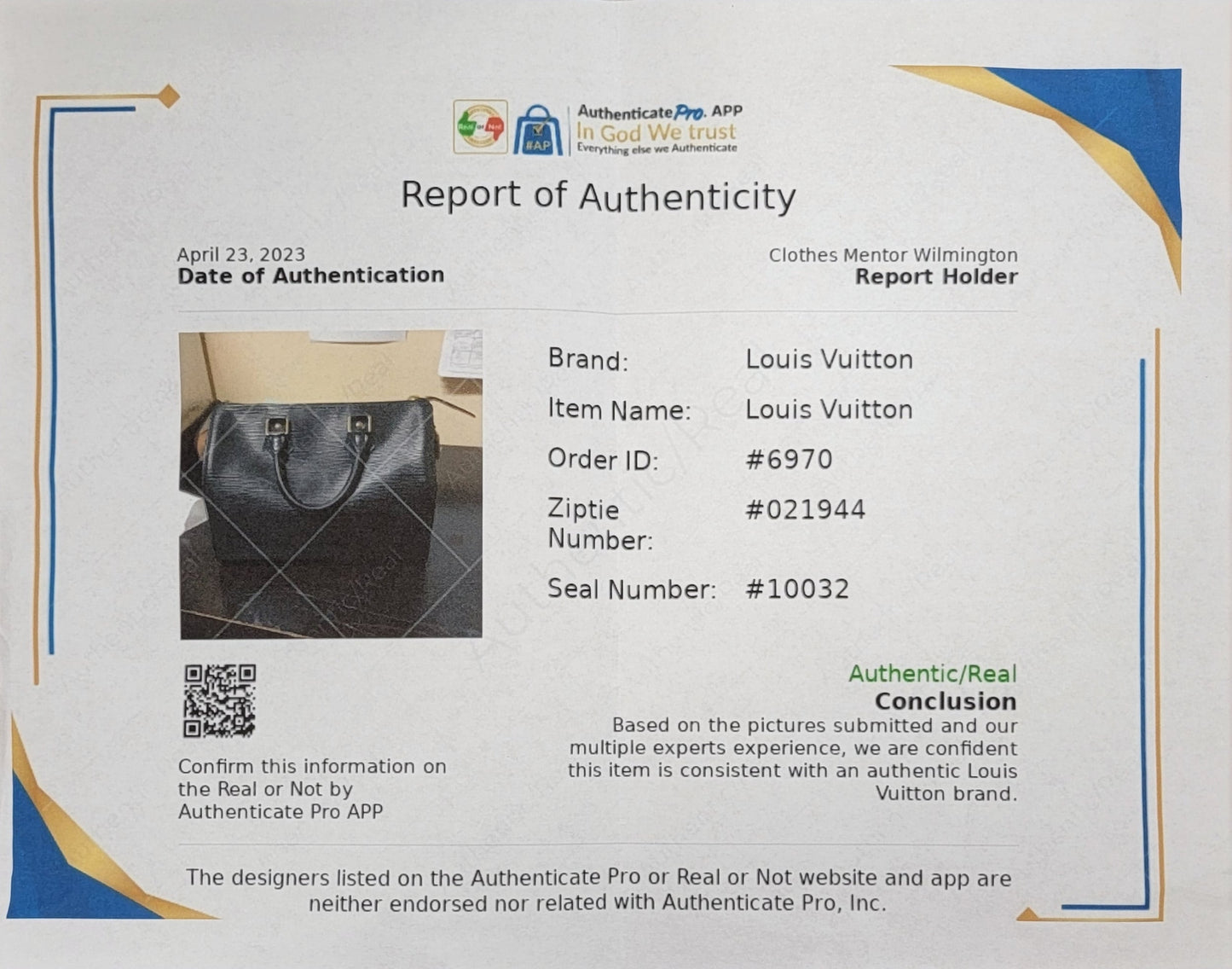 HandBag Luxury Designer By Louis Vuitton  Size: Medium
