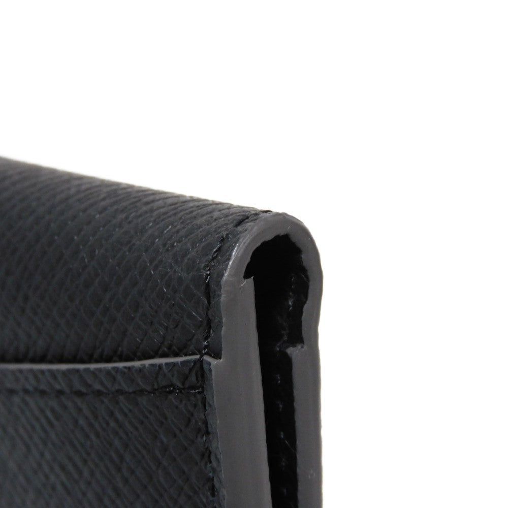LOUIS VUITTON Card Case M30375 Taiga leather (embossed) Noir Taiga Organizer De Poch