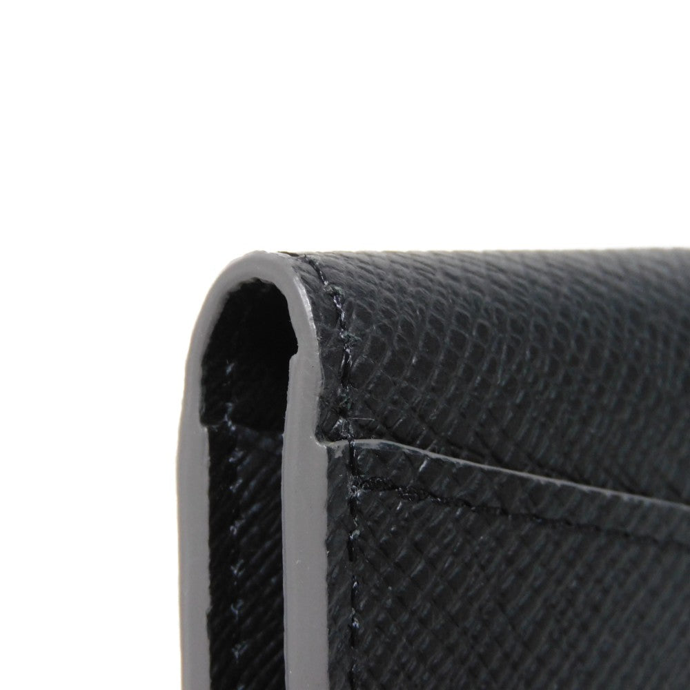 LOUIS VUITTON Card Case M30375 Taiga leather (embossed) Noir Taiga Organizer De Poch