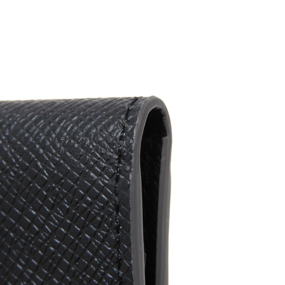 LOUIS VUITTON Card Case M30375 Taiga leather (embossed) Noir Taiga Organizer De Poch