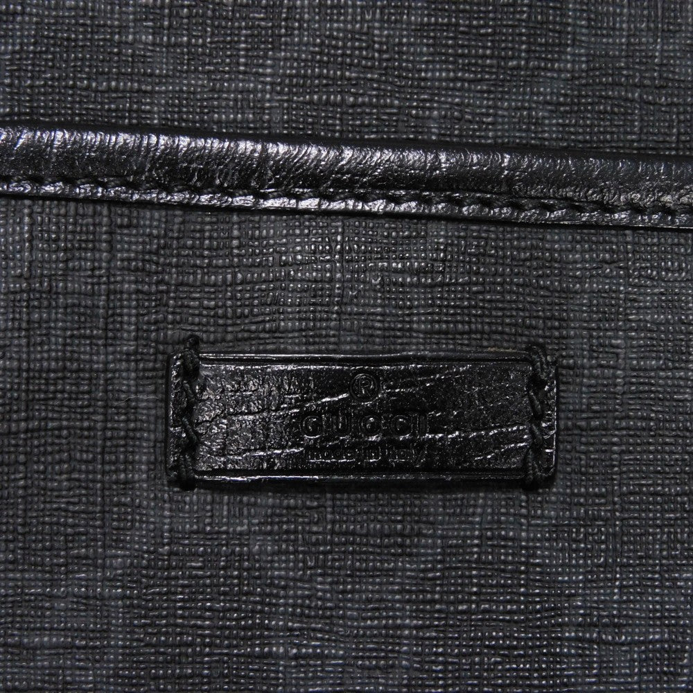 GUCCI Shoulder Bag 162904 GG Plus Canvas (PVC-coated) x Calfskin Leather black GG plus Medium messenger bag