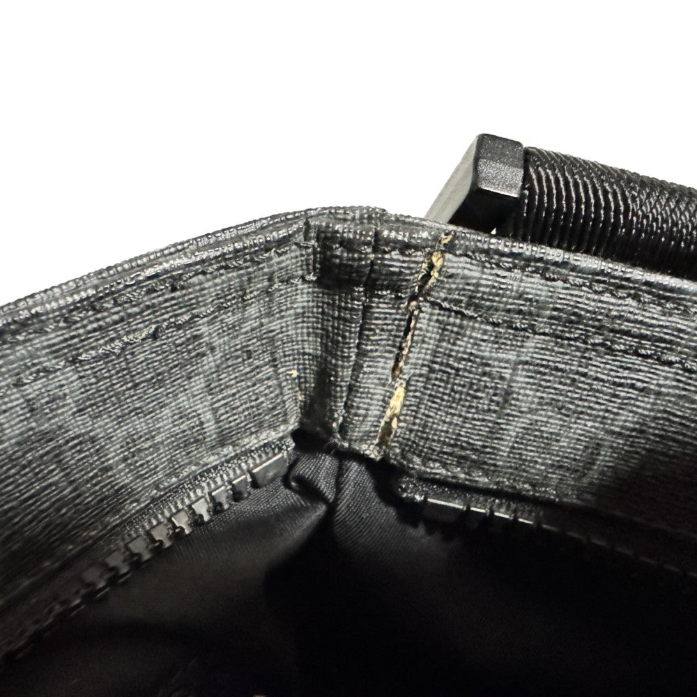 GUCCI Shoulder Bag 162904 GG Plus Canvas (PVC-coated) x Calfskin Leather black GG plus Medium messenger bag