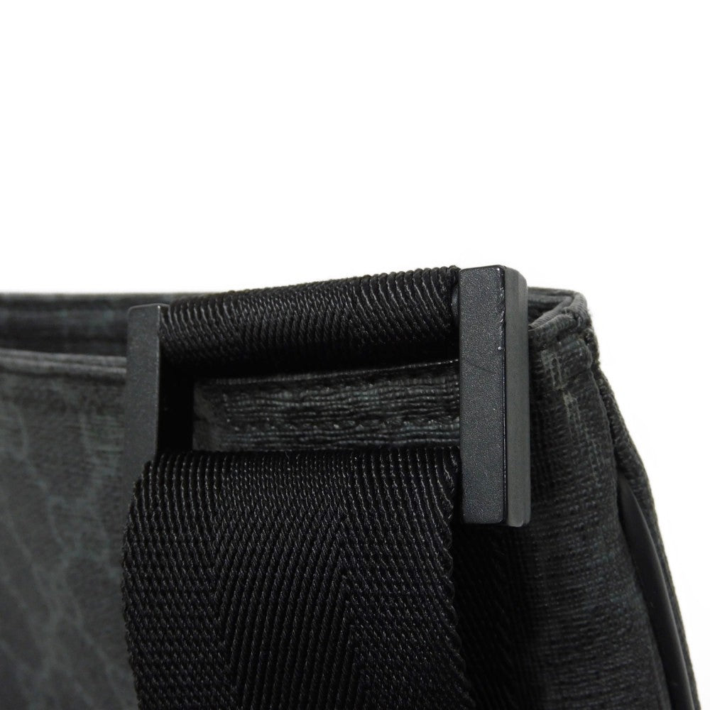 GUCCI Shoulder Bag 162904 GG Plus Canvas (PVC-coated) x Calfskin Leather black GG plus Medium messenger bag
