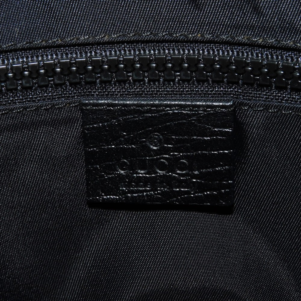GUCCI Shoulder Bag 162904 GG Plus Canvas (PVC-coated) x Calfskin Leather black GG plus Medium messenger bag