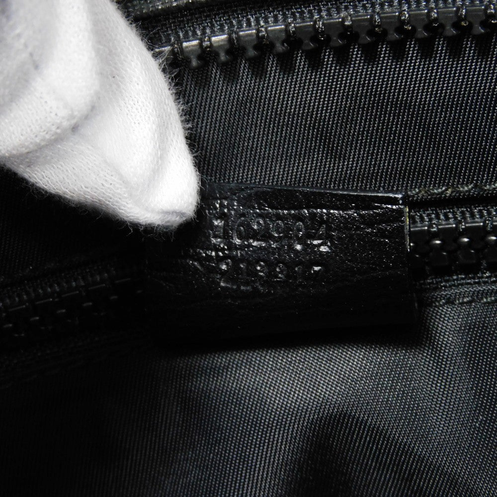 GUCCI Shoulder Bag 162904 GG Plus Canvas (PVC-coated) x Calfskin Leather black GG plus Medium messenger bag