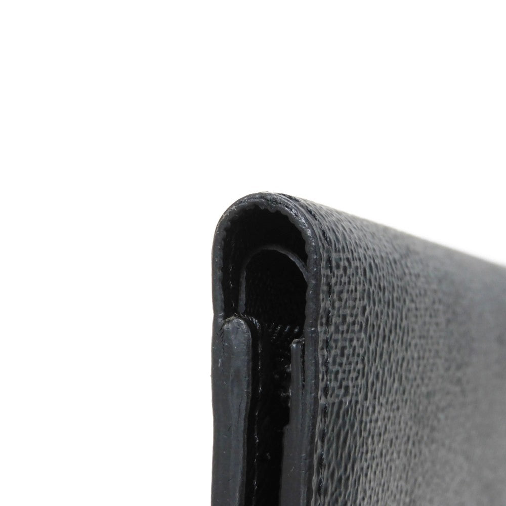 LOUIS VUITTON Bifold Wallet N61226 Damier Graffit canvas x grain leather Noir Damier Graphite Portefeuille Regular