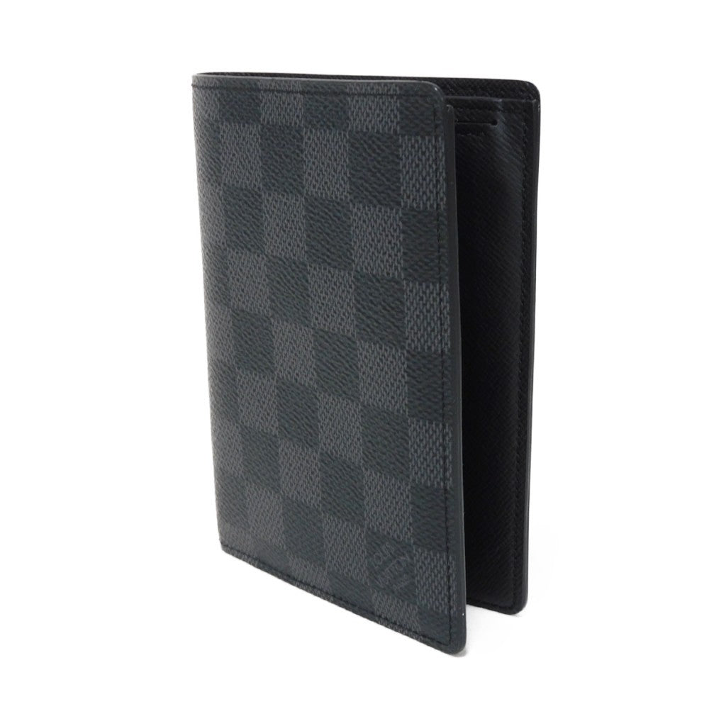 LOUIS VUITTON Bifold Wallet N61226 Damier Graffit canvas x grain leather Noir Damier Graphite Portefeuille Regular