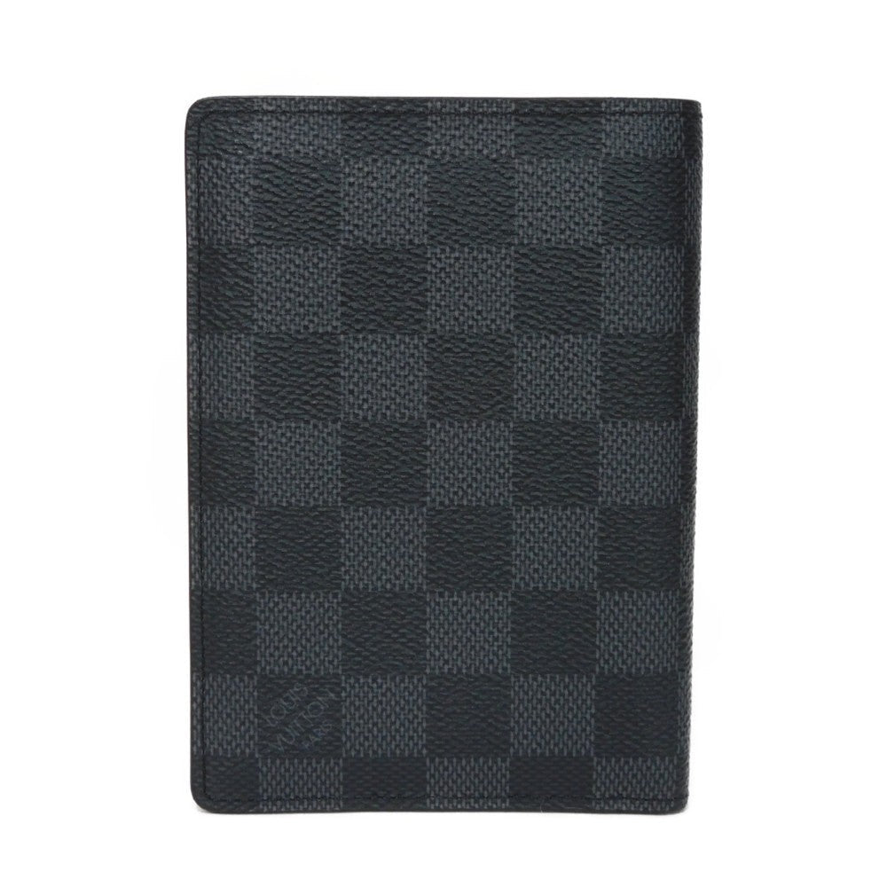 LOUIS VUITTON Bifold Wallet N61226 Damier Graffit canvas x grain leather Noir Damier Graphite Portefeuille Regular
